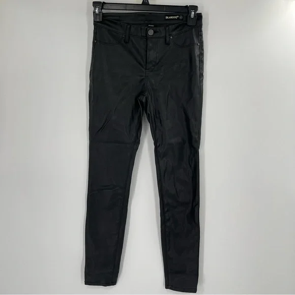BLANK NYC FAUX LEATHER PANTS IN EIGHT BALL - Picture 2 of 10